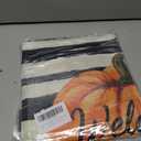 Fall Pumpkin Pillow Cover 18x18 Fall Decor Cushion Cover Autumn Stripe Throw Pillow Cover Thanksgiving Farmhouse Decorative Cushion Cases 18x18 Set of 4 (Dark Tones)