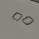 Mosonio Metal Case Cover Compatible with apple watch 44mm, Full Bling Metal watch case 44mm for Women(WT:0.34oz), Shiny and Durable Protective Case Cover for iwatch Series SE 6 5 4 44 mm (Silver,44mm)