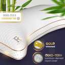 Royal Therapy King Memory Foam Pillow, Adjustable Shredded Odor-Free Pillow for Neck & Shoulder Pain Relief, Support for Back, Stomach, Side Sleepers