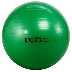 THERABAND Pro Series Exercise Ball, 26" Green Stability Ball for 5'7"–6'1" Users, Anti-Burst Yoga & Pilates Ball, Balance & Core Trainer, For Athletes Fitness at Gym & Home