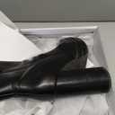 DREAM PAIRS Women's Platform Gogo Ankle Boots High Chunky Heels Square Toe Comfort Party Dress Booties Shoes for Women (9, Black)