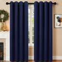 SABALANICA Room Darkening Curtains 84 Inch Length for Bedroom Living Room, Insulated Thermal Grommet Curtain Drapes, Blackout(60-90%,Not 100%) Window Treatment Decor, 2 Panels, 52x84, Navy Blue