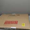 LOAAO 20X30 Inch Bathroom Mirror with Wood Grain Colored Metal Frame, Rounded Rectangle Metal Framed Bathroom Mirror, Anti-Rust, Hangs Horizontally or Vertically