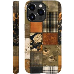 DAIZAG Case Compatible with iPhone 13 Pro Max,Durable Shock Protection Cover for Girl Women,Retro Patchwork Floral Aesthetics