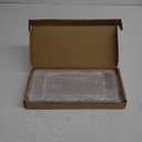 2 Pack Scalloped Acrylic Bathroom Vanity Tray for Counter Clear Acrylic Trays for Organizing Perfume Sponge Soap Makeup Storage Holder Toilet Tray Decor (Large: 11"L x 5"W + Middle: 8"L x 4"W)