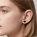 Yaalozei 8G-25mm Soft Ear Gauges Solid Silicone Ear Plugs Double Flared Flesh Stretchers Expander Hide Plugs for Ear Retainer Piercing Jewelry for Women Men Black White Flesh shin Tone 13 Pairs