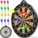 Magnetic Dart Board for Kids Indoor Outdoor Kids Games and Party Games, Christmas Birthday Gifts Toys for Boys Age 3-12