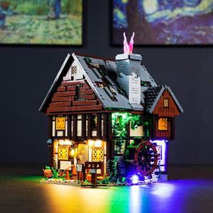 Upgraded Light Kit Compatible with Lego 21341 Hocus Pocus: The Sanderson Sisters' Cottage, Lights Decoration Compatible with Lego 21341(Model Not Included)