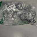 ECESLENT Window Treatment Finials 4 PCS Long Twisted Shaped Decorative Curtain Rod Finials Fit for 0.98 or 1.1 Inch(25-28mm) Diameter Curtain Rod Drapery Rod Replacement Finials, Black