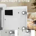 TIGERKING 1.2 Cu Ft Small Safe Box, White Security Safe with Digital Keypad, 2-Bolt Anti-Theft Locking Bolts, Removable Shelf, Easy Setup for Closet, Apartment, Dorm, Home Office