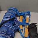 SUNCREAT Hammocks Double Hammock with Curved Spreader Bar, Outdoor Portable Hammock with Carrying Bag & Tree Straps for Bedroom, Patio, Backyard, Balcony, Max 450lbs Capacity, Blue