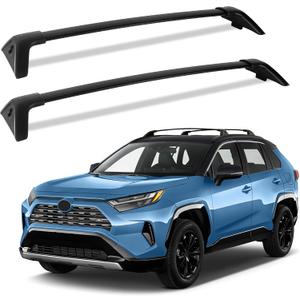 220LBS Roof Rack Cross Bars for 2019-2025 RAV4 XLE XSE Premium Limited Hybrid LE with Side Rails, Lockable Aluminum Crossbars Cargo Rooftop Luggage Canoe Kayak Bicycle roof Bag
