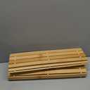 Fovlaurs Bath Mat Bathroom Rugs Floor Wood Shower Bathtub Waterproof Non Slip Natural Accessories 16x24 Inch Easy to Clean, 2 pcs