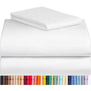 Twin Size Sheets Set, Cooling & Soft Deep Pocket Bed Sheets, 3PC