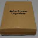 Spice Drawer Organizer, 4 Tier- 4 Pack Clear Acrylic Drawer Seasoning Organizer, Expandable From 11'' to 22'' Kitchen Spice Rack Organizers and Storage for Drawer (Jars not included)