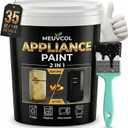 Appliance Paint, 35 Floz Black Appliance Epoxy Paint For Metal & Plastic Surface, Touch Up Coating For Refrigerator, Dishwasher, Washer, Microwave, Rust Preventative Coating With Tool