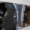 for 2003 2004 2005 2006 Ford Expedition Headlight Assembly compatible with 03-06 Ford Expedition Chrome Housing Amber Reflector Headlamp Replacement Left and Right Pair