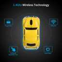 Certified Wireless Mouse Compatible with iOS Windows Android - Works with Computer, Laptop, Tablet, Mobile Phone - Universal Bluetooth/USB Receiver Connectivity (VW01, Lemon Yellow)