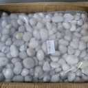 White Pebbles for Landscaping 40lbs, 1-2Inch Natural River Rocks for Aquarium, High Polished Decorative Stones for Vase Filler Fish Tank Gardening