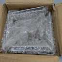 Eapele Floating Book Shelves for Wall, Steel Constructed Hidden Bookshelf with Mounting Hardware (Grey, 4pcs) (Irregular square 4pcs)