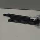 ASMJMJ 12Inch Piano Hinge Heavy Duty, 4PCS Black Stainless Steel Long Piano Hinges Boat Hinges, 2''Open Width for Folding Cabinet Door Butt Hinge