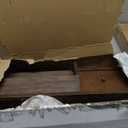 Rebee Vision Key and Mail Holder Wall Mount - Mail Organizer Wall Mount with Storage Hooks and Drawer for Modern Farmhouse Decor - Mail Organizer Wall Mounted for Rustic Apartment Essentials (Brown)