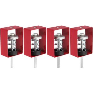 PATIKIL Ceiling Spring Vibration Isolator Hangers, 4 Pack 44lbs Mechanical Vibration Damping Mounts Anti Vibration for A/C Air Processor Bedroom Theater Studio,(XHS) Red