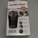 Hamilton Beach Fresh Grind Electric Coffee Grinder for Beans, Spices and More, Stainless Steel Blades, Removable Chamber, Makes up to 12 Cups, Black