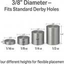 Tungsten Weights for Pinewood Car Derby 16-Pack, 4 Size, 3.75oz Total - 3/8" Diameter Incremental Cylinders for Optimizing Car Weight Distribution - Create Faster Derby Cars - Racing Accessories