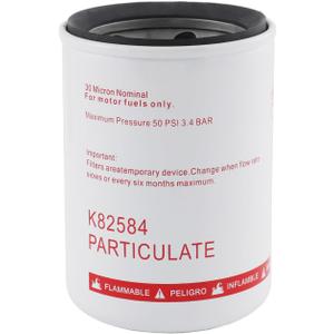 30 Micron Spin-on Fuel Filter Element, 25 GPM Gasoline Replacement for Mobile and Stationary Fuel Pump Tank Boat