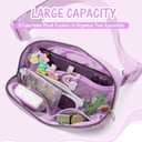 6 7 8 9 10 11 12 Year Old Girl Gifts Personalized Birthday Gifts for Her Sister Daughter Initial Crossbody Bag Fanny Pack Purse for Teen Girl Gifts Trendy Stuff Preppy Stuff (Lavender-N)