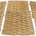 EXCBIOZ Natural Wicker Christmas Tree Skirt Decorative Wicker Tree Skirt Elegant Christmas Tree Accent for Any Setting
