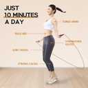 Jump Rope with Ball Bearings, 3mm Steel Speed Rope for Double Unders, Tangle-Free 9.2 Ft Adjustable Lightweight Skipping Rope for Cardio, Fitness, and Weight Loss Speed Jumping Rope perfect for Men ,Women & Kids