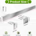 30" Slide-in Range Rear Filler Kit,Kitchen Stove Gap Covers,Stainless Steel Backsplash for Stove, Stove Trim Kit Between Stove and Backsplash(Silver)