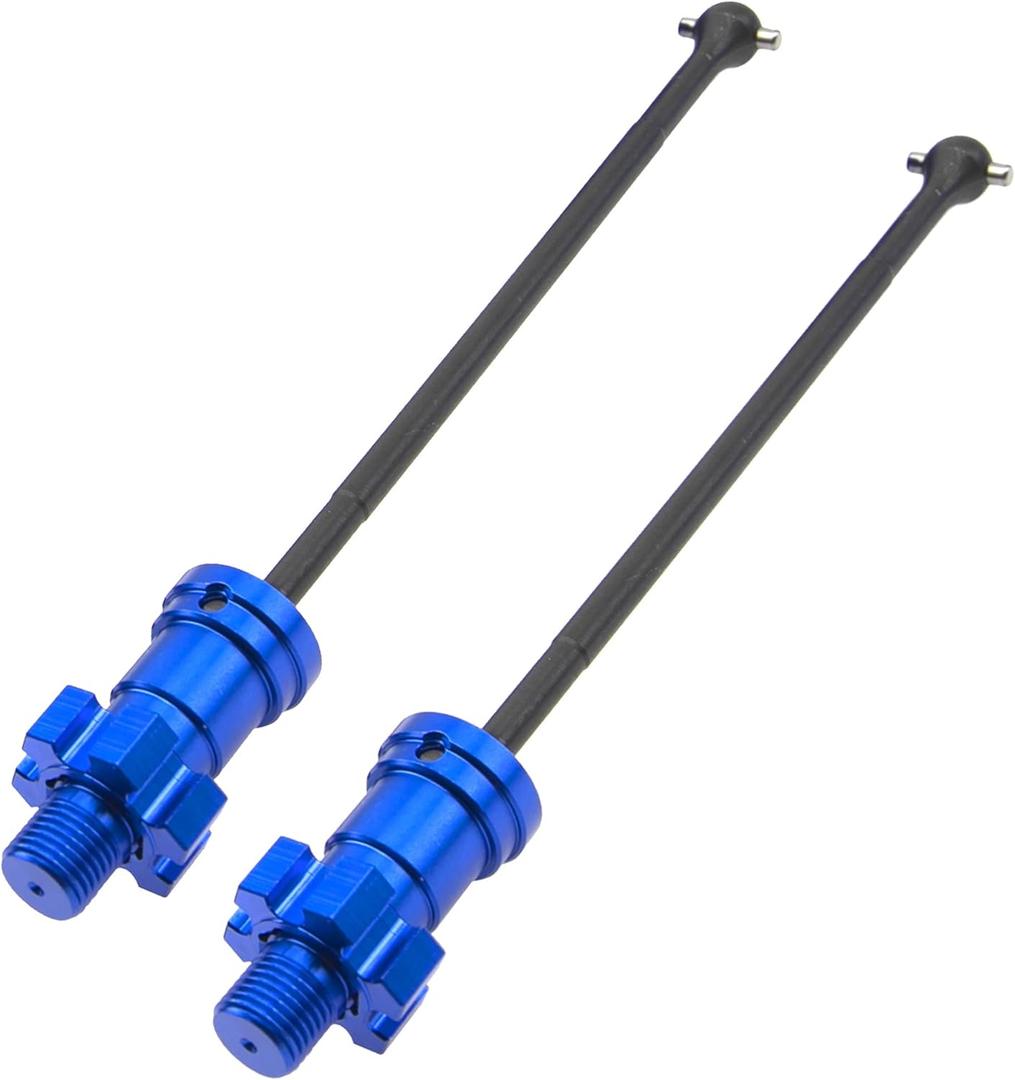 ShareGoo 2Pcs X-MAXX Drive Shaft Front Rear Drive Shaft Transmission Shaft #7750X Compatible with Traxxas X-Maxx 8S XMAXX 77086-4 1/5 RC Monster Truck (Blue)