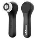 2 x Vibrating and Rotating Face Scrubber, Waterproof Rechargeable Facial Cleansing Brush, 8 Modes Face Brush for Exfoliating and Massaging, for Removing BlackheadMatte Black