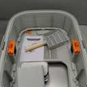 XL Stainless Steel Cat Litter Box Top Entry Extra Large Metal Litter Box with High Side for Big Cats, Multiple Cats, No Odor, Easy to Clean, Anti-Urine Leakage, Dog-Proof, Non-Sticky（Grey）