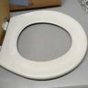 Bemis 500EC Durable Wood Toilet Seat with Easy Clean Hinges, Made in USA, Round, Biscuit