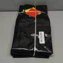 6 Pack Moving Bags with Full-Open Side Zipper, Extra Large 93L Heavy Duty Waterproof Foldable Storage Totes for College Dorm, Moving & Home Organization Black