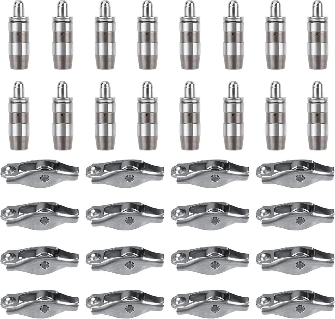 16 Pcs Rocker Arm and Lifter Kit Compatible with Dodge Ram 1500 4.7L/3.7L 2002-2012 Dakota Durango Nitro Jeep Grand Cherokee Commander Liberty Chrysler Aspen Replaces 53020742AC