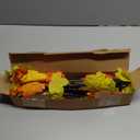 2Pack Fall Solar Lights Outdoor Waterproof,40LED 80 Maple Leaves Solar Garden Lights Outside, Autumn Artificial Tree Pathway Lights for Patio,Halloween,Thanksgiving,Fall Decoration