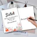Sister Gifts from Sister Birthday Card,5 * 7 in Thick Card With Envelope Funny Birthday Anniversary Card for Women Sisters