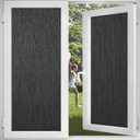 Blackout Privacy Window Room Darkening Film Light Blocking Tint Sticker Insulation Glass Door Cover Paper 100% Visible Light Transmittance Blocking Static Cling for Day Sleep 17.5 Inch x 13.1 Feet