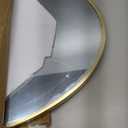 Oval Wall Mirror, 20"x28" Gold Oval Vanity Mirror, Bathroom Mirror of Metal Frame, Home Decorative Wall Mounted Mirror for Bathroom, Living Room, Entryway, Vanity
