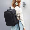 LOVEVOOK Travel Backpack for Women & Men, 40L Large Carry On Backpack Airline Approved, TSA Personal Item Weekender Bag, Water Resistant Laptop Backpack with 3 Packing Cubes for Travel Essentials, Black