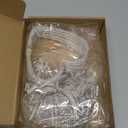 Hiboom Heart Curtain Lights,Romantic Love Window Lights,USB Plug and Battery Powered,123 LED 11 Love Heart Light up String Lights for Valentines Mother's Day Room Decoration(Red)