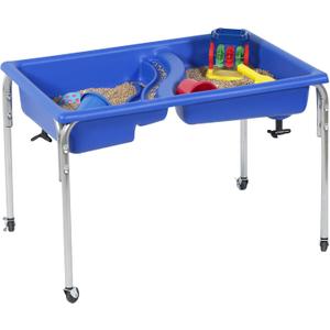 Children's Factory, 1138-18, Neptune Sensory Table & Lid, 18H, Blue, Kids Classroom, Preschool, Playroom or Kindergarten Autism Learning Activities, 18" Height