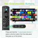 Replacement Remote Control Compatible with Fire Smart TV Stick, for TV FireStick Remote(2nd Gen/3rd Gen/4K/Lite/4K Max)/TVs Cube, for Insignia Fire Smart TV with Voice Control