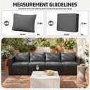 8pcs Outdoor Patio Cushion Covers Replacement, 25.6" Zippered Outdoor Cushion Covers Waterproof, UV Resistant & Washable Patio Furniture Cushion Covers Waterproof for Patio Sectional, Lght Grayi