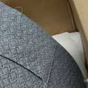 Nordjager Wedge Pillow for Sleeping & Resting, 24"x24"x10" Memory Foam Cushion with Grey and White Patterned Polyester Cover, Ideal for Bedroom & Living Room Comfortable Support for Adults
